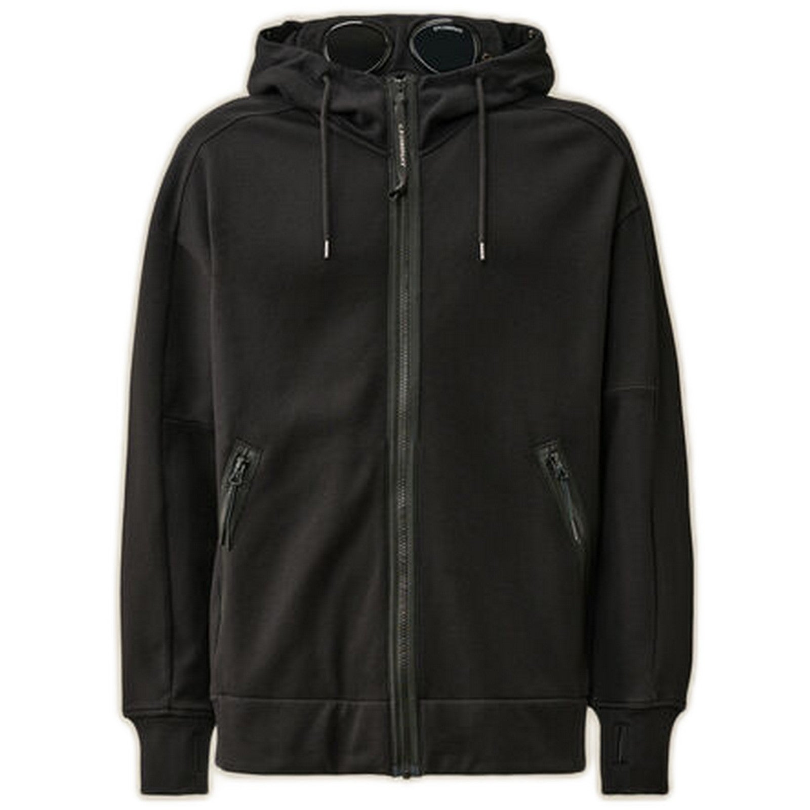 C.P. Company  Diagonal Raised Fleece Goggle Zipped Hoodie