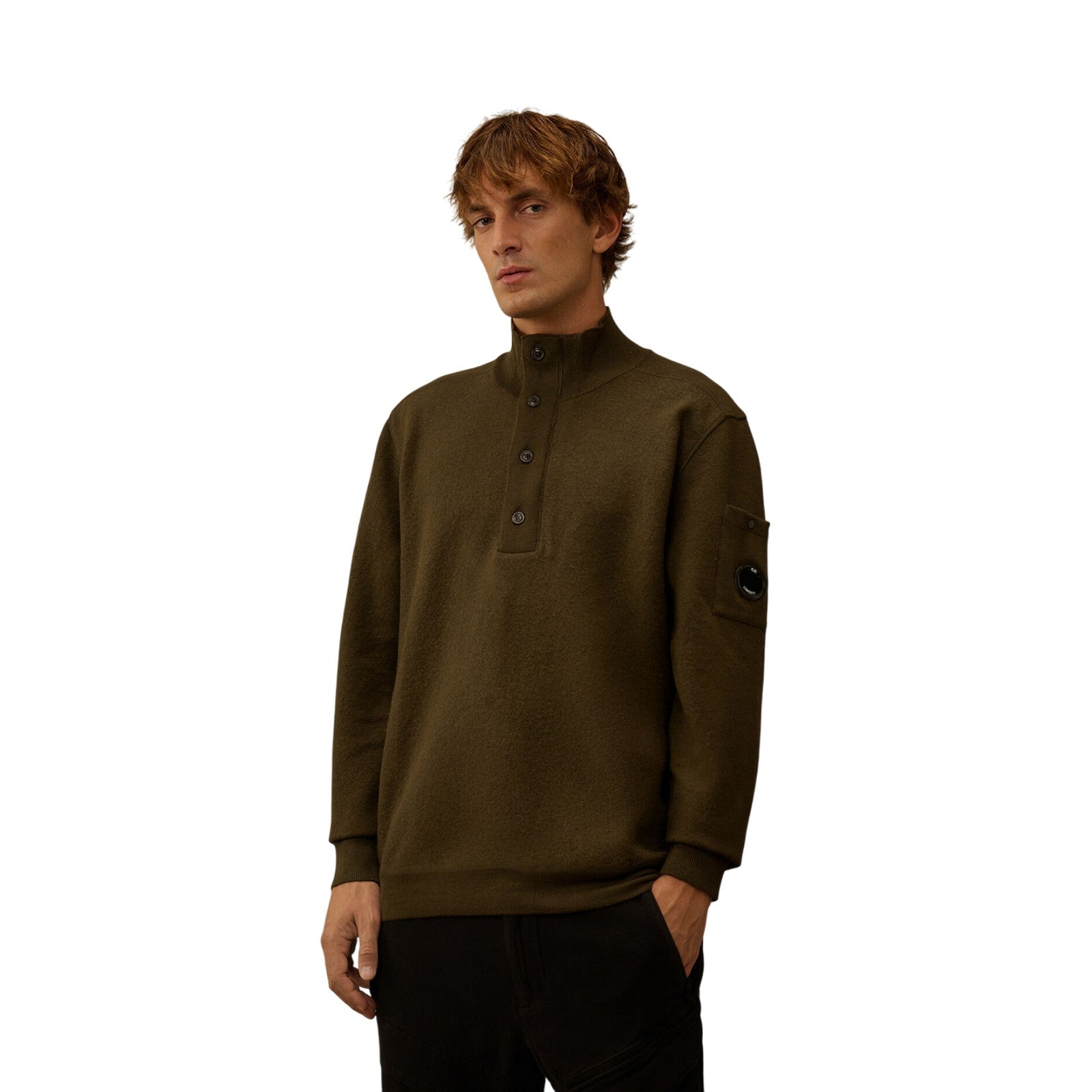 C.P. Company Knitwear Polo Collar in Merino Wool