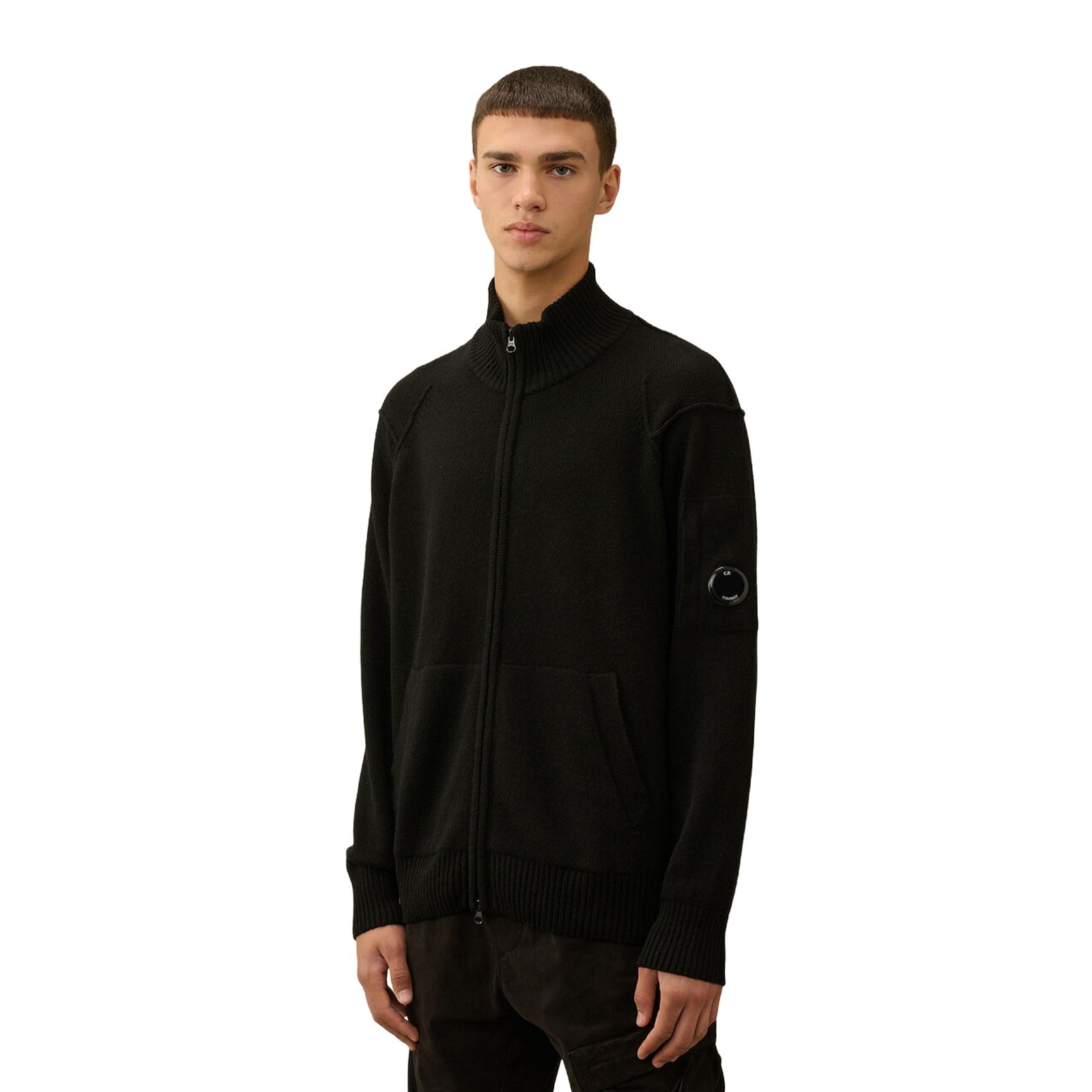 C.P. Company Maglione Full Zip Lambswool grs Zipped Cardigan