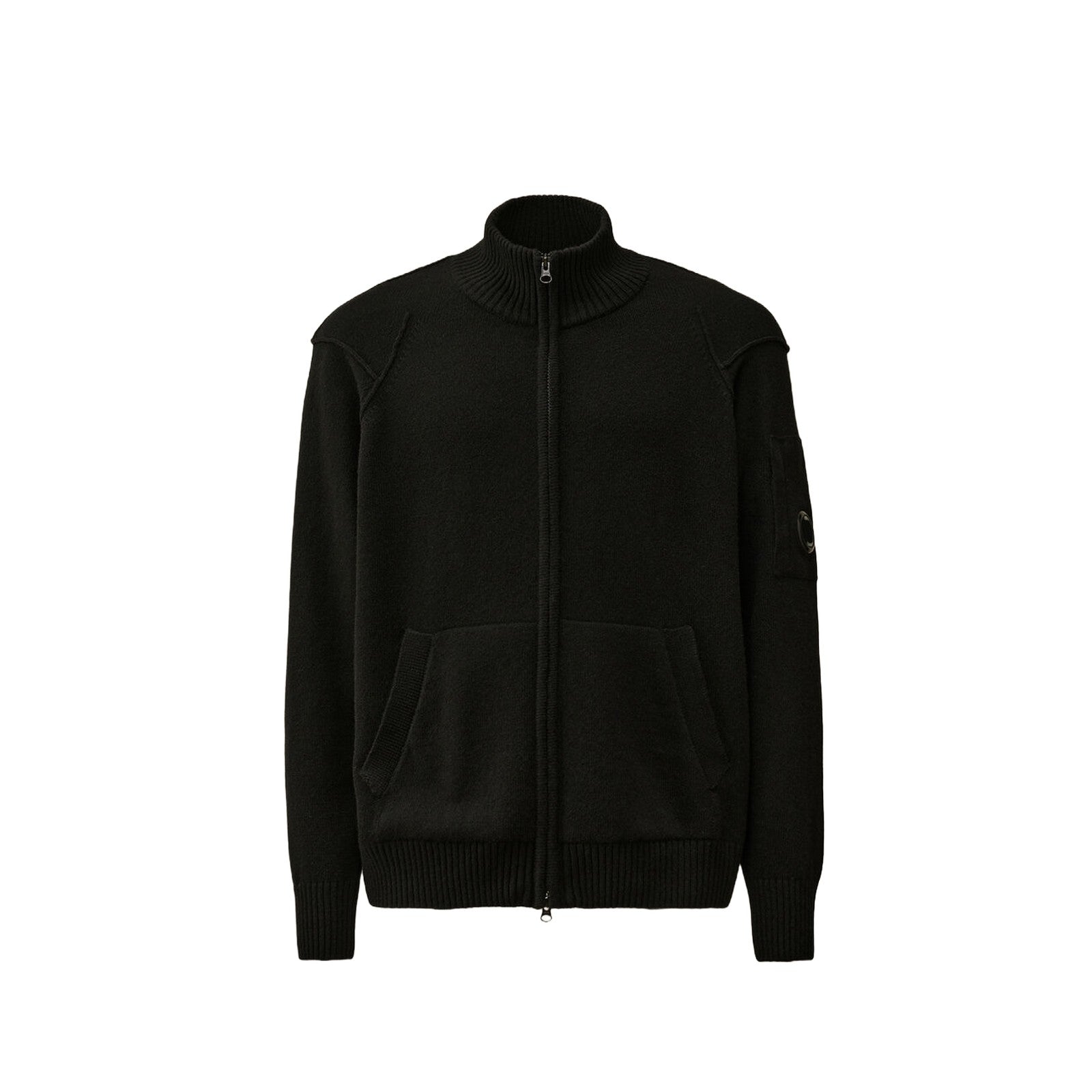 C.P. Company Maglione Full Zip Lambswool grs Zipped Cardigan