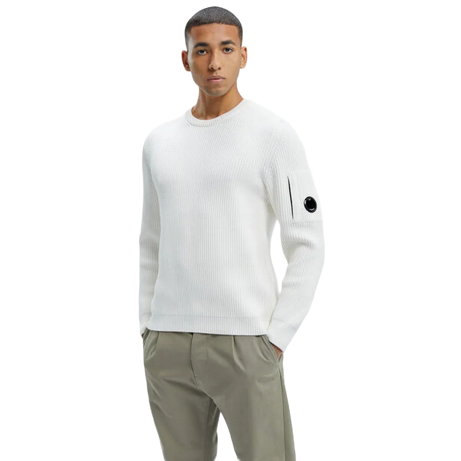C.P. Company Maglione Chenille Cotton Crew Neck